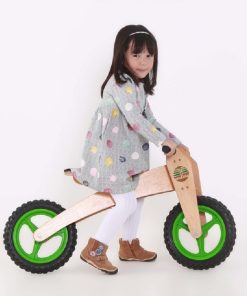 Alternative view of Bicicleta de Equilíbrio de Madeira Woodbike – Verde