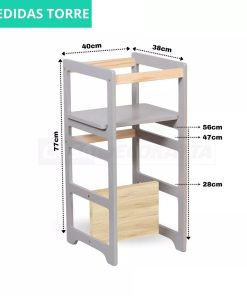 Alternative view of Torre de Aprendizagem Montessoriana - Cinza